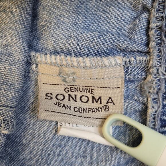 Lot of 3 Toddler Girls 4T Denim Shorts Sonoma Santa Fe Embroidered Vintage Cute! - Picture 15 of 16